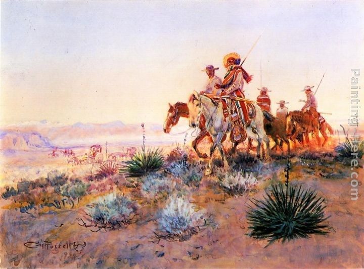 Charles Marion Russell Mexican Buffalo Hunters